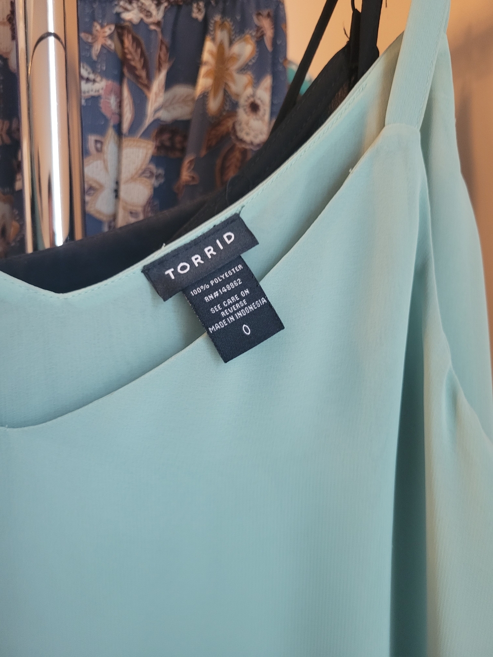 torrid Light Mint Spaghetti Strap Cami - Picture 2 of 3